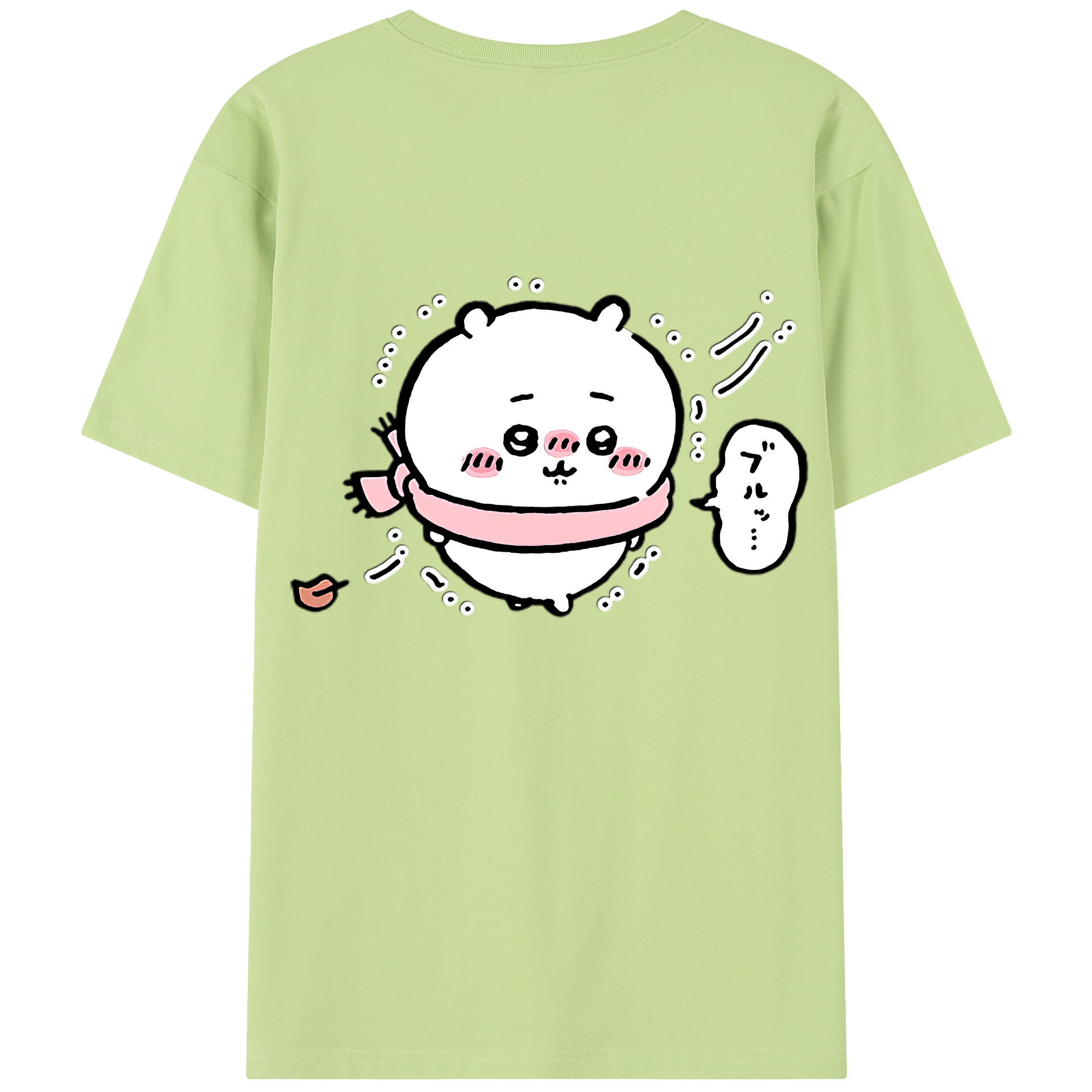 （画像用） ちいかわ ちいかわ Chii-kawa chiikawa 綿100％半袖Tシャツ（背面プリント）